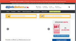 Desktop Screenshot of offertecartucce.com